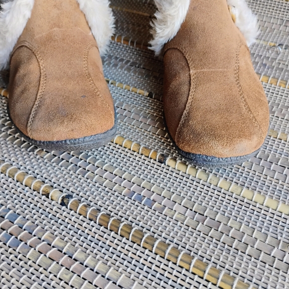 Ruff Hewn Women's Lace Up Fur Trim Boots - Picture 4 of 14